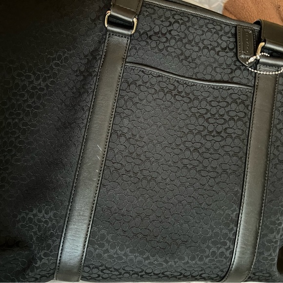 Vintage Coach Black Mini Logo Weekender - Picture 8 of 15